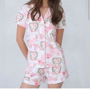 Roller Rabbit Love Shack Fancy Pink Holiday Polo Set